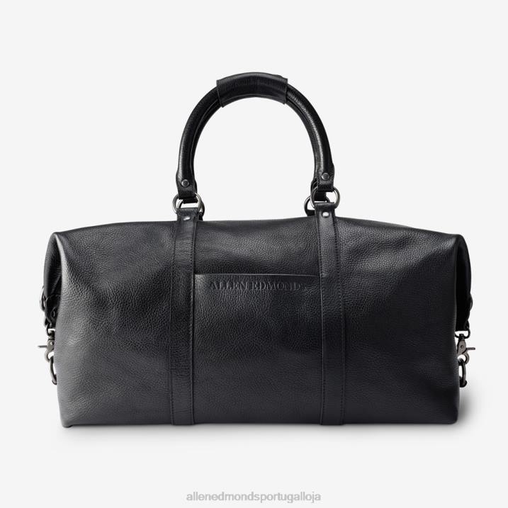 bolsa de couro 848L309 couro preto unissexAllen Edmonds