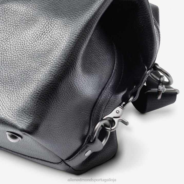 bolsa de couro 848L309 couro preto unissexAllen Edmonds