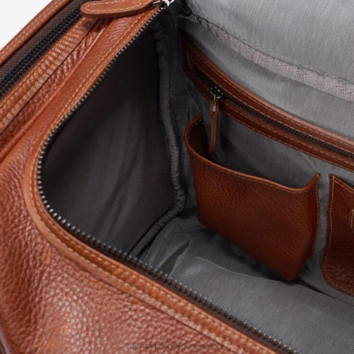 coleção de grãos americana - mochila com zíper meia lua 848L381 bronzeado unissexAllen Edmonds