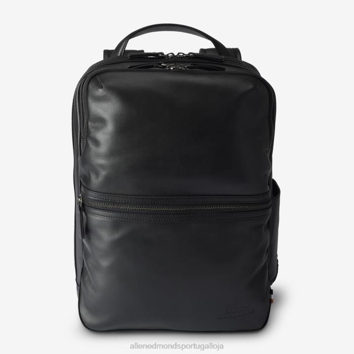 mochila de couro 848L378 couro preto unissexAllen Edmonds