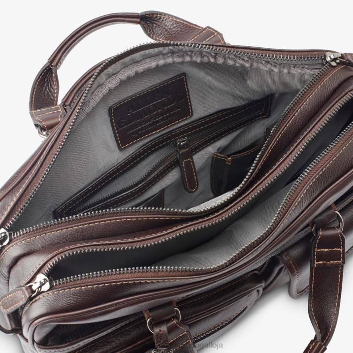 coleção de grãos americana - maleta multibolsos 848L400 marrom escuro unissexAllen Edmonds