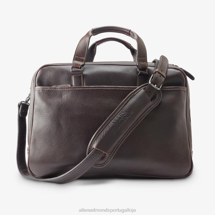 coleção de grãos americana - maleta multibolsos 848L400 marrom escuro unissexAllen Edmonds