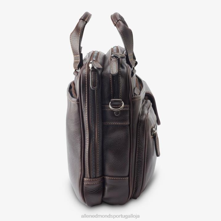 coleção de grãos americana - maleta multibolsos 848L400 marrom escuro unissexAllen Edmonds