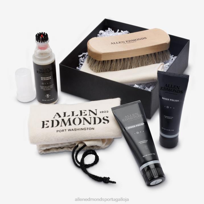 kit de cuidado de tênis 848L633 Preto branco unissexAllen Edmonds