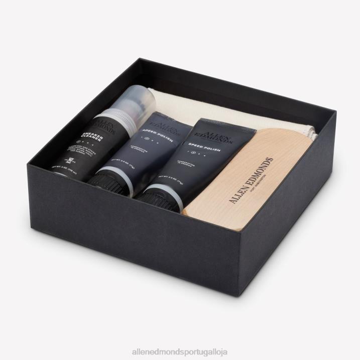 kit de cuidado de tênis 848L633 Preto branco unissexAllen Edmonds