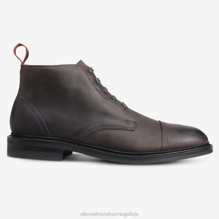 Bota patton cap toe com solado de borracha dainite 848L115 cinza homensAllen Edmonds