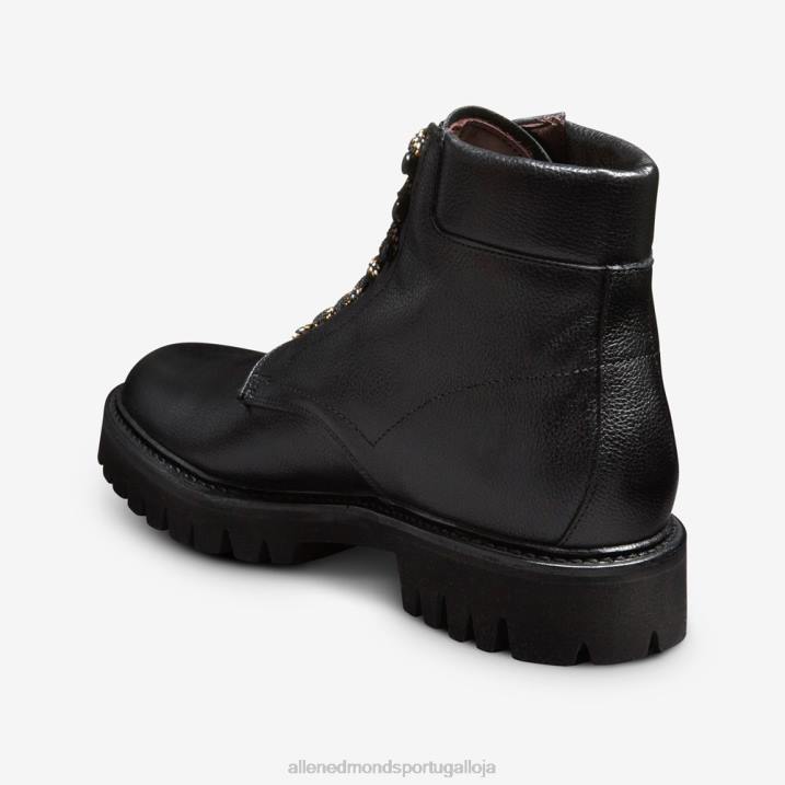 Higgins Mill bota de caminhada 848L477 couro preto homensAllen Edmonds