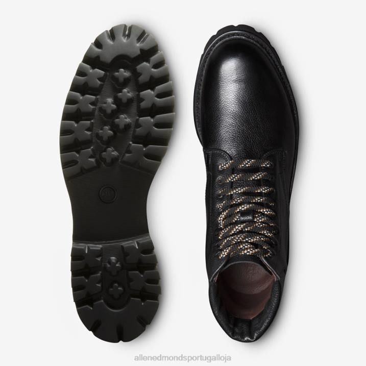 Higgins Mill bota de caminhada 848L477 couro preto homensAllen Edmonds