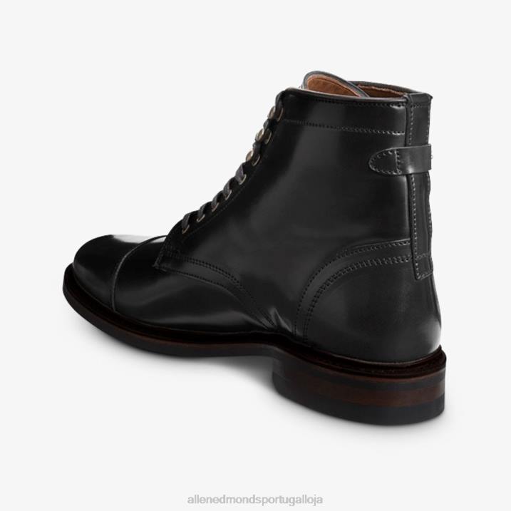 Landon Shell Cordovan Bota social bico fino 848L54 cordovão preto homensAllen Edmonds