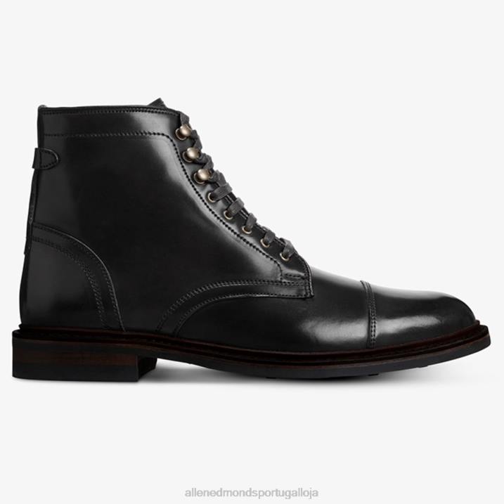 Landon Shell Cordovan Bota social bico fino 848L54 cordovão preto homensAllen Edmonds