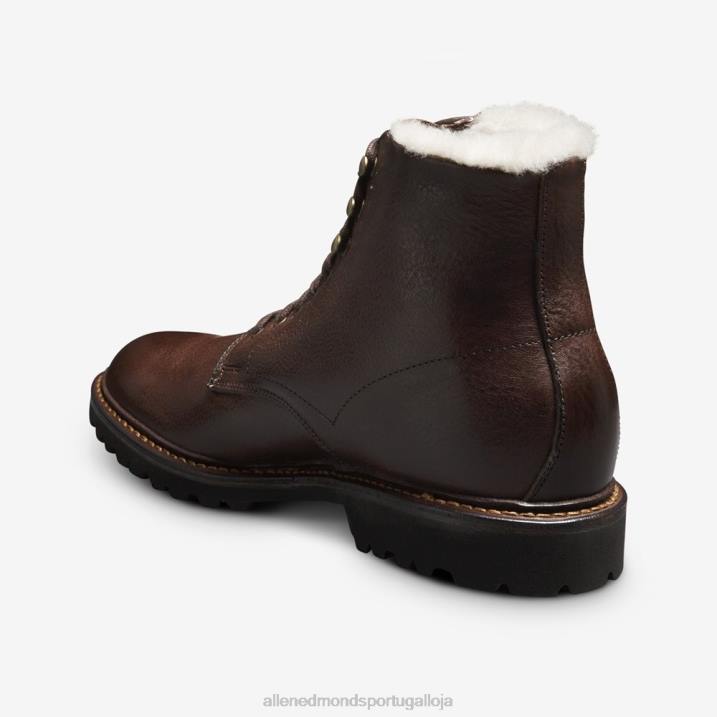 bota Higgins Mill Hikker Shearling 848L144 Couro Marrom homensAllen Edmonds