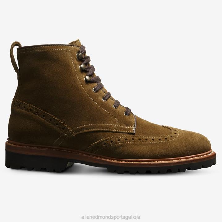 bota astor ponta de asa 848L486 verde alcaparra homensAllen Edmonds