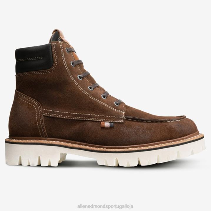 bota com cadarço silverlake 848L436 camurça marrom rapé homensAllen Edmonds