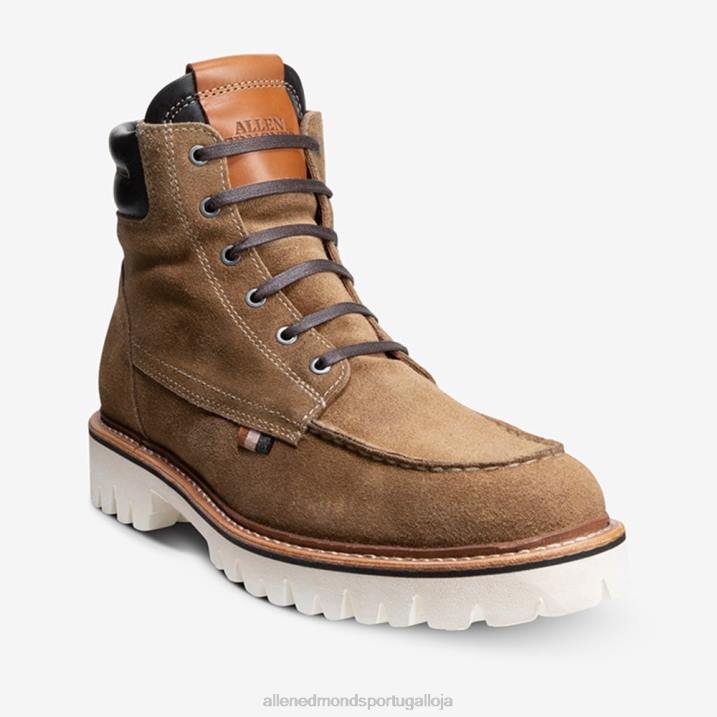 bota com cadarço silverlake 848L437 camurça marrom claro homensAllen Edmonds