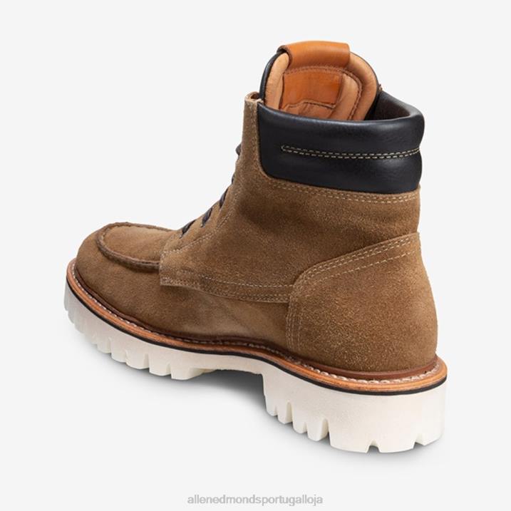 bota com cadarço silverlake 848L437 camurça marrom claro homensAllen Edmonds