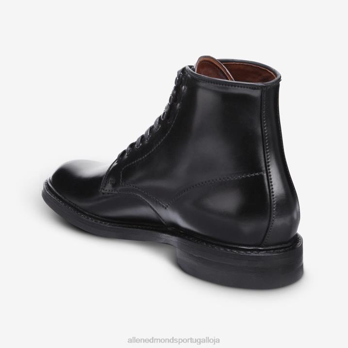 bota higgins mill com couro cordovan shell 848L292 cordovão preto homensAllen Edmonds