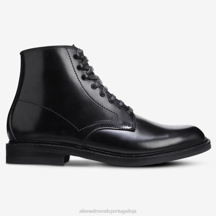 bota higgins mill com couro cordovan shell 848L292 cordovão preto homensAllen Edmonds