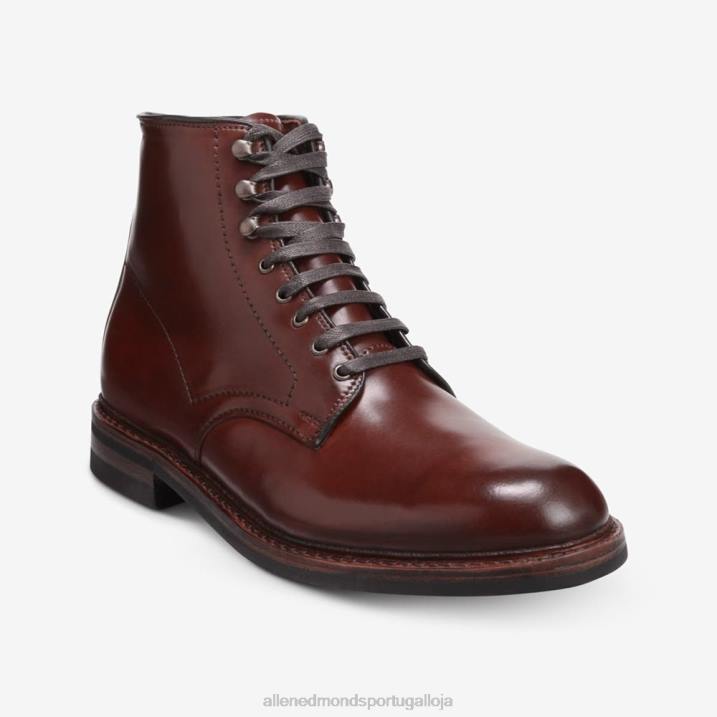 bota higgins mill com couro cordovan shell 848L30 pimentão cordovan homensAllen Edmonds