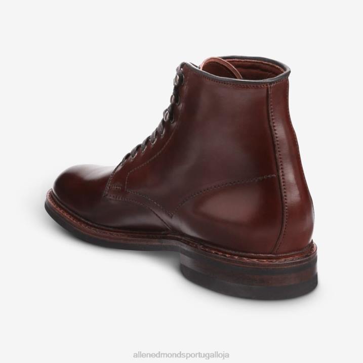 bota higgins mill com couro cordovan shell 848L30 pimentão cordovan homensAllen Edmonds