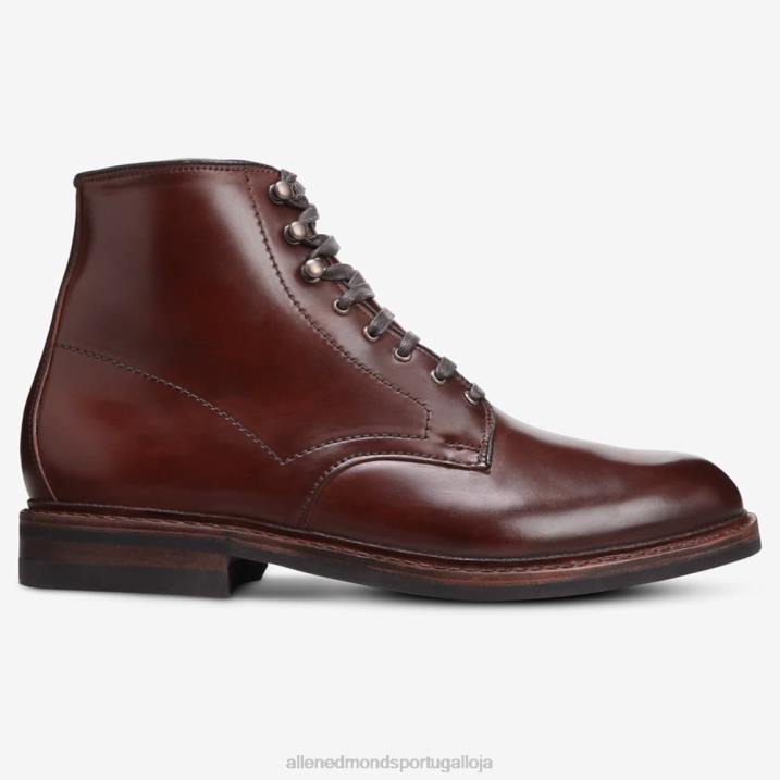 bota higgins mill com couro cordovan shell 848L30 pimentão cordovan homensAllen Edmonds