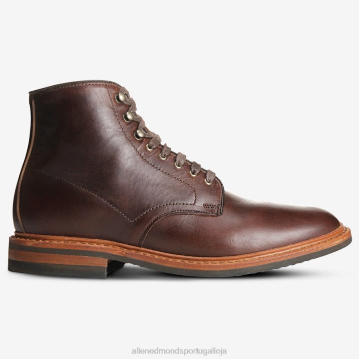 bota higgins mill com couro cromexcel 848L27 marrom homensAllen Edmonds