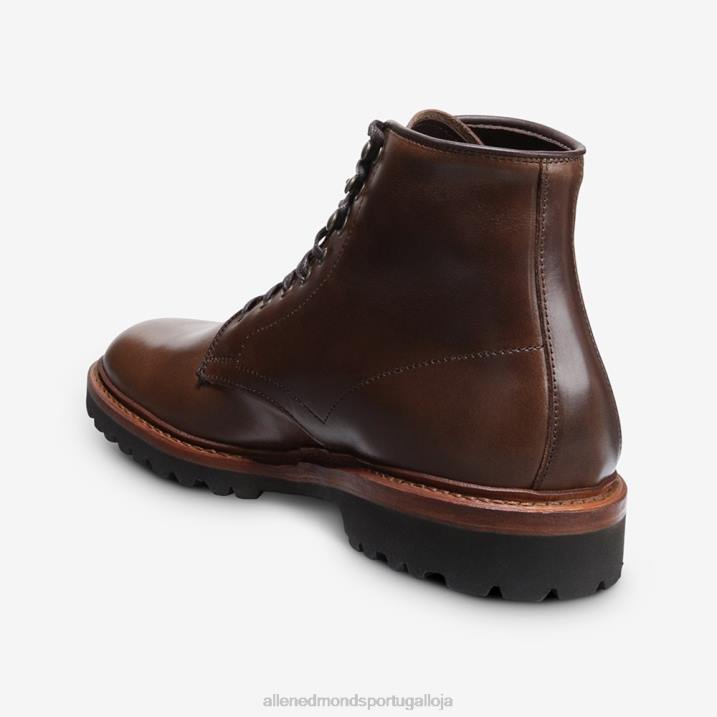 bota higgins mill com solado 848L469 couro marrom natural homensAllen Edmonds