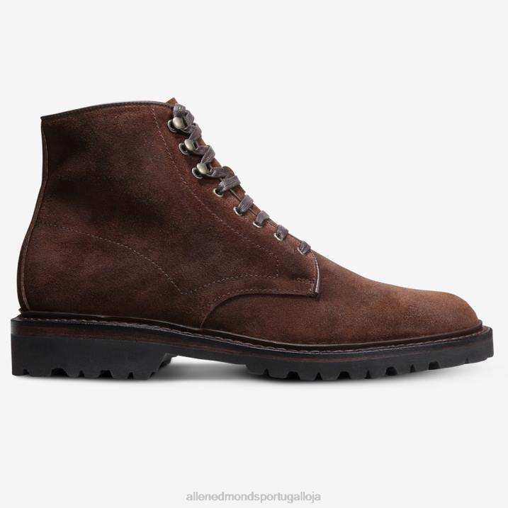 bota higgins mill com solado 848L471 camurça marrom rapé homensAllen Edmonds