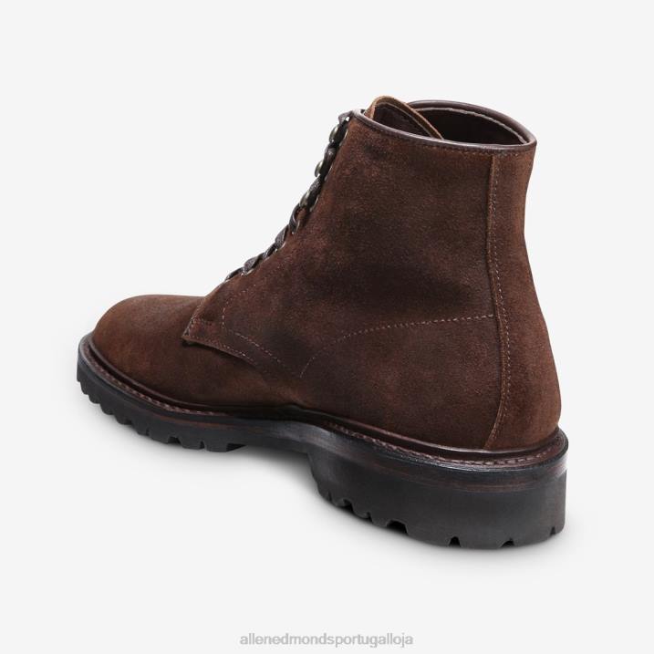 bota higgins mill com solado 848L471 camurça marrom rapé homensAllen Edmonds