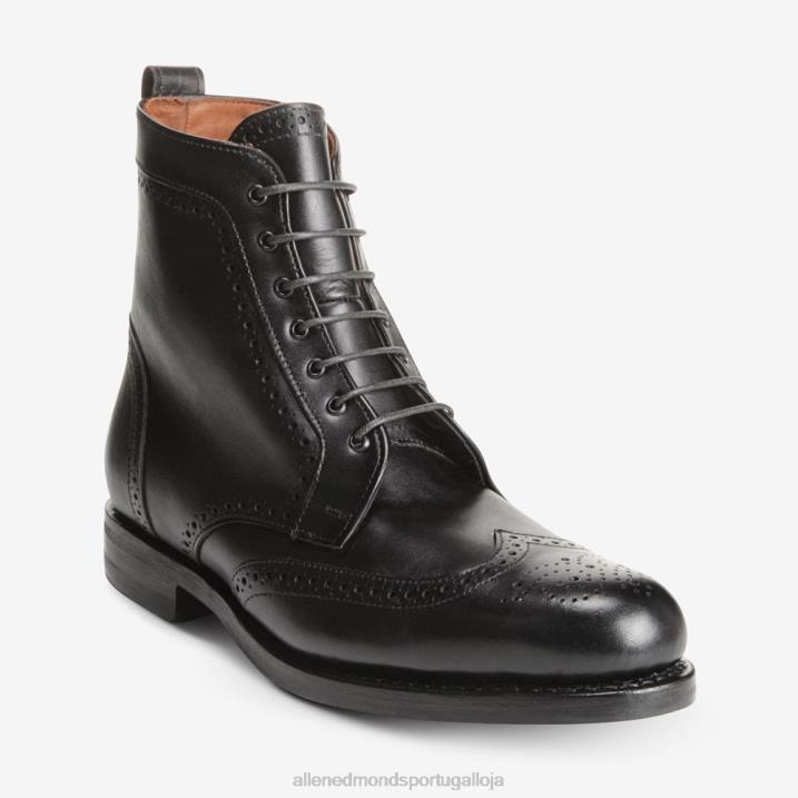 bota modelo dalton wingtip com solado de borracha dainite 848L116 preto homensAllen Edmonds