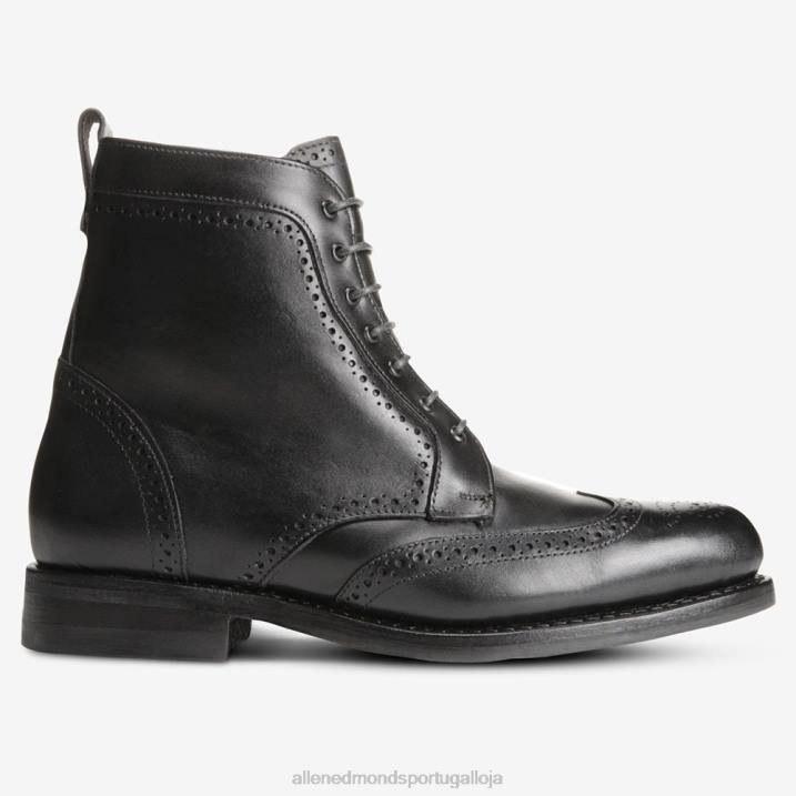 bota modelo dalton wingtip com solado de borracha dainite 848L116 preto homensAllen Edmonds