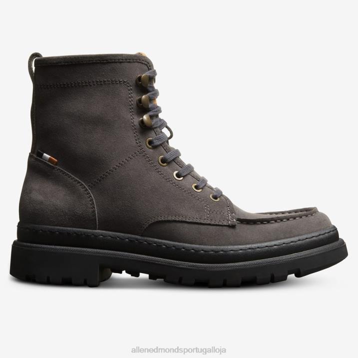 bota sawyer com cadarço e resistente a intempéries 848L91 camurça cinza homensAllen Edmonds