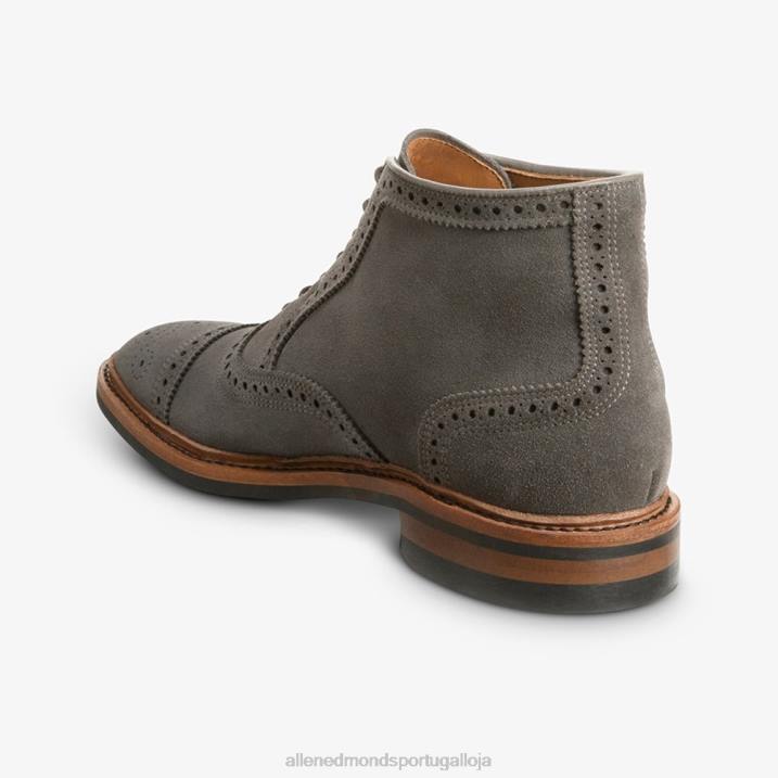 bota social hamilton oxford à prova de intempéries 848L342 imã de camurça cinza homensAllen Edmonds