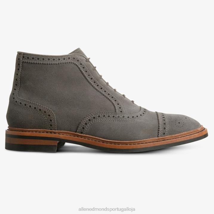 bota social hamilton oxford à prova de intempéries 848L342 imã de camurça cinza homensAllen Edmonds