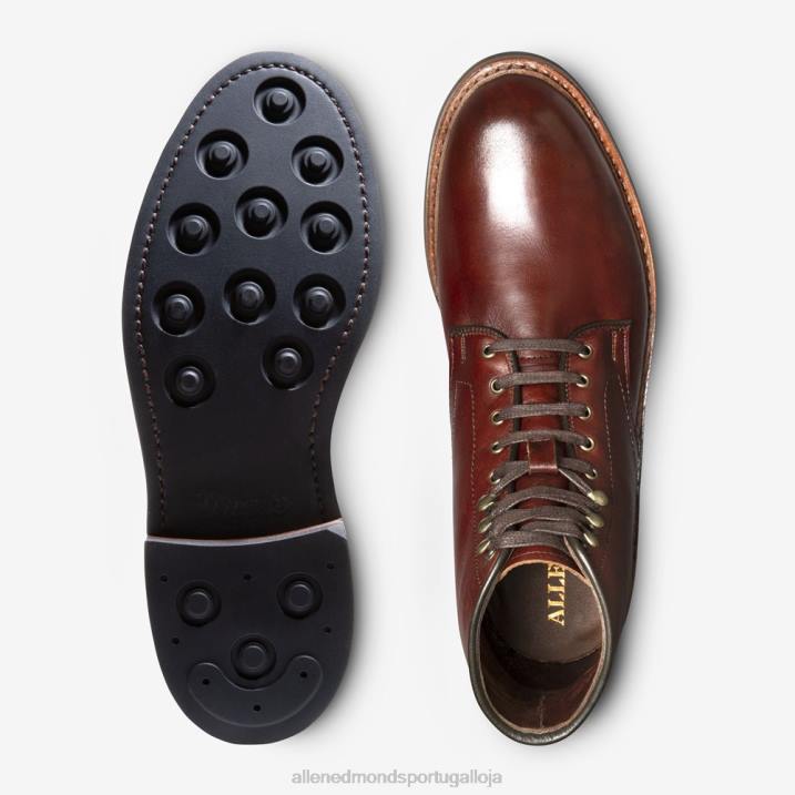 Higgins Mill bota à prova de intempéries 848L25 couro cromexcel pimentão homensAllen Edmonds