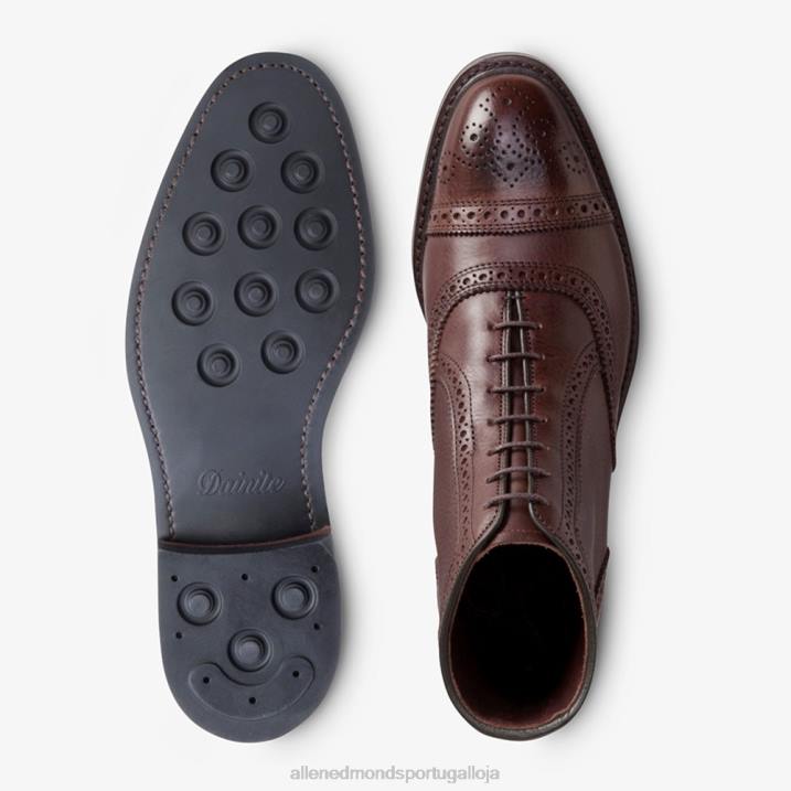 hamilton bota oxford cap toe 848L131 marrom caído homensAllen Edmonds