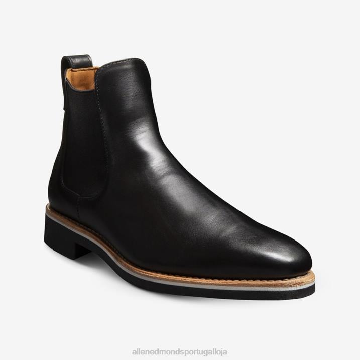 bota chelsea com assinatura do liverpool 848L50 couro preto homensAllen Edmonds