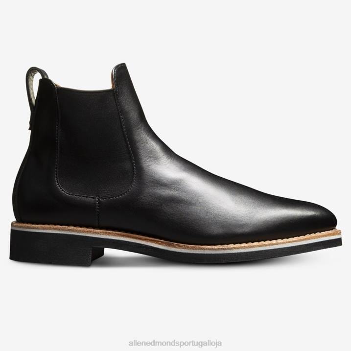 bota chelsea com assinatura do liverpool 848L50 couro preto homensAllen Edmonds