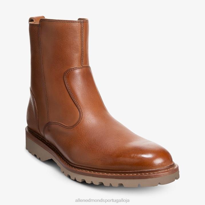 bota de moto descoberta 848L427 conhaque homensAllen Edmonds