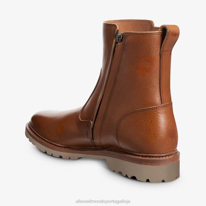 bota de moto descoberta 848L427 conhaque homensAllen Edmonds