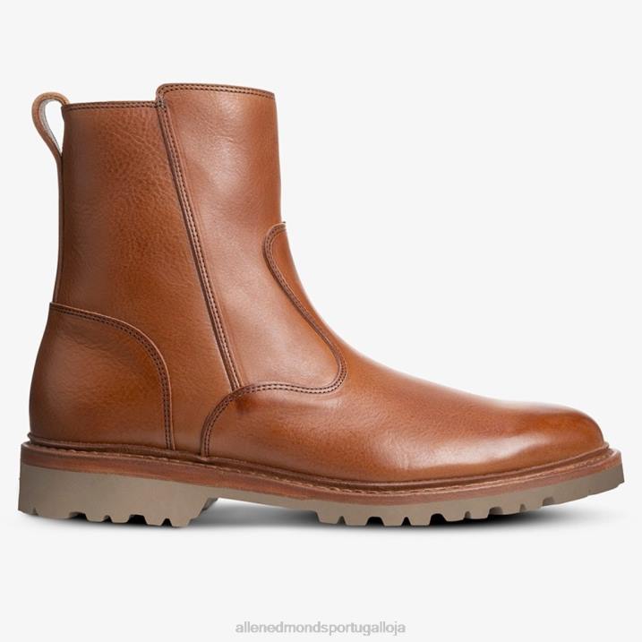 bota de moto descoberta 848L427 conhaque homensAllen Edmonds