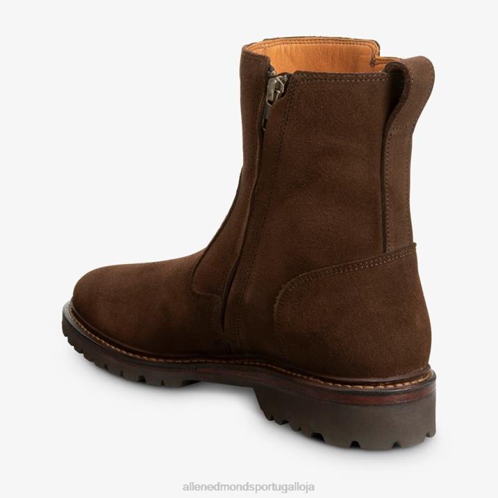 bota de moto descoberta 848L428 camurça marrom homensAllen Edmonds