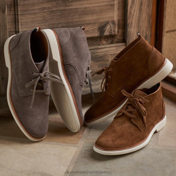 chukka de camurça mais selvagem 848L96 cinza estanho homensAllen Edmonds