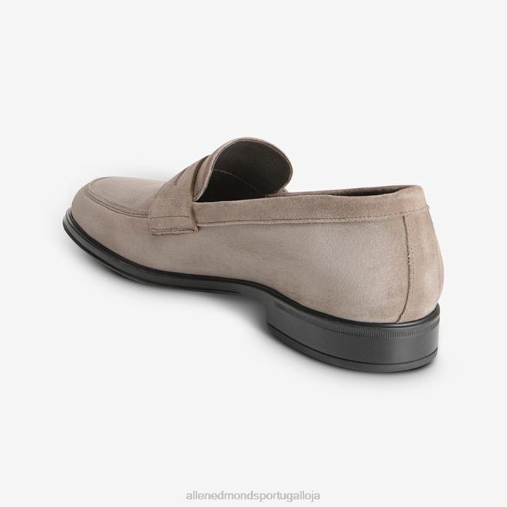 mocassim de camurça salerno penny 848L99 cinza homensAllen Edmonds