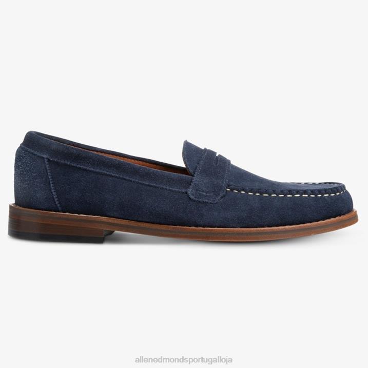 mocassim dylan penny 848L350 camurça azul marinho homensAllen Edmonds