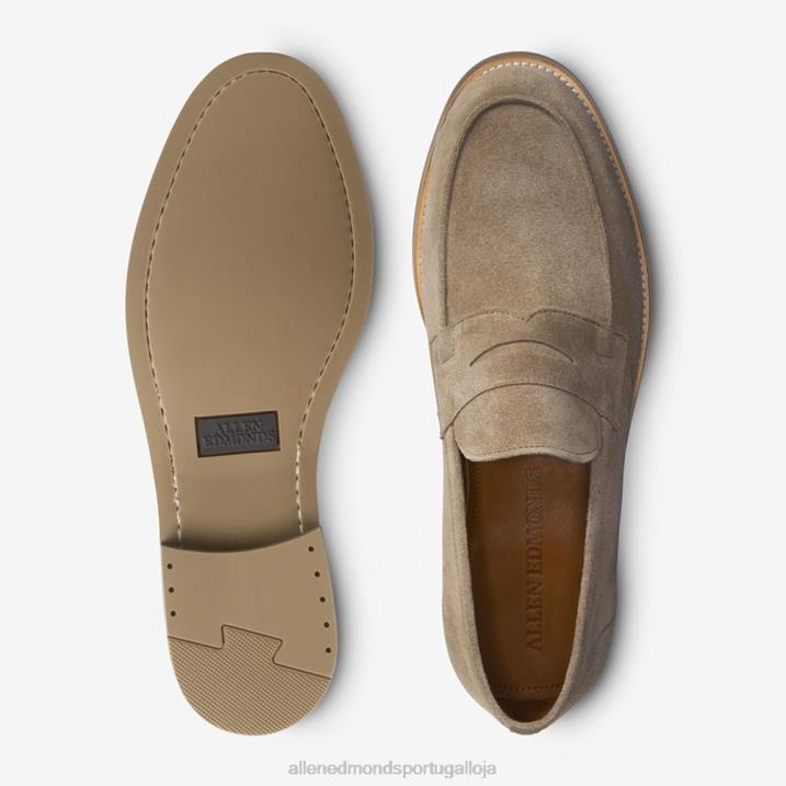 mocassim newton penny 848L382 camurça taupe homensAllen Edmonds