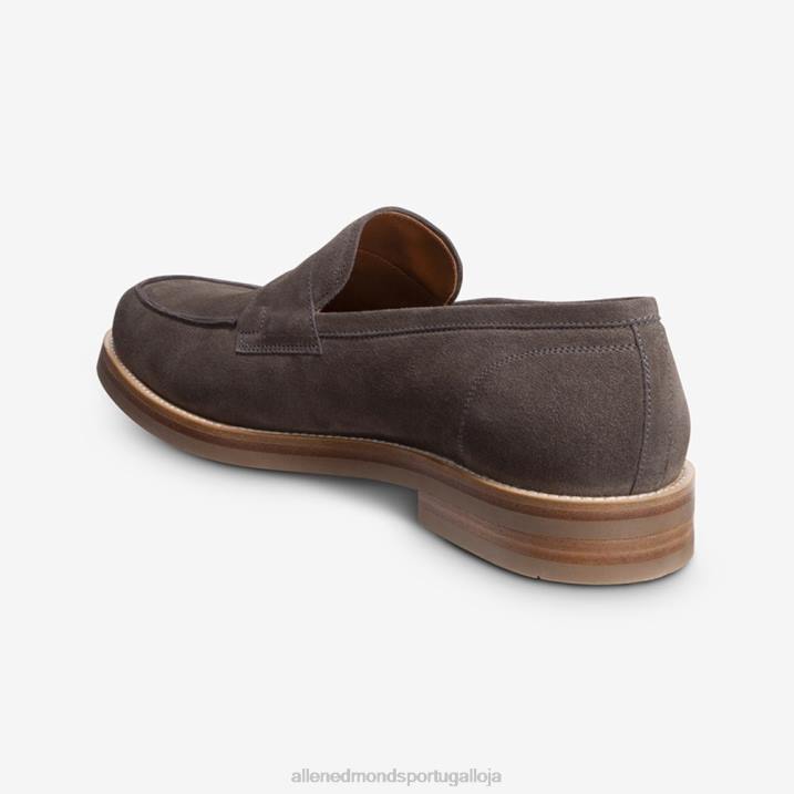 mocassim newton penny 848L383 camurça cinza homensAllen Edmonds