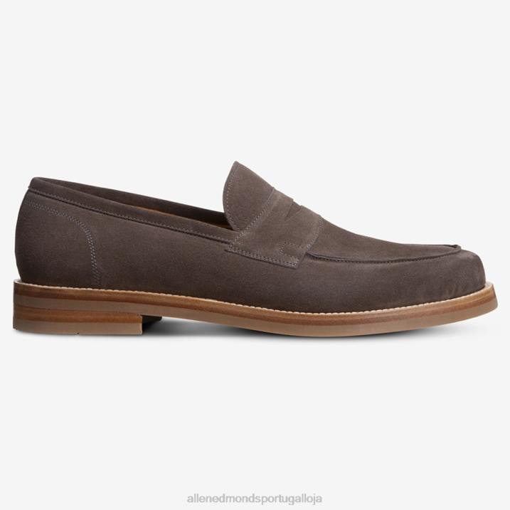 mocassim newton penny 848L383 camurça cinza homensAllen Edmonds