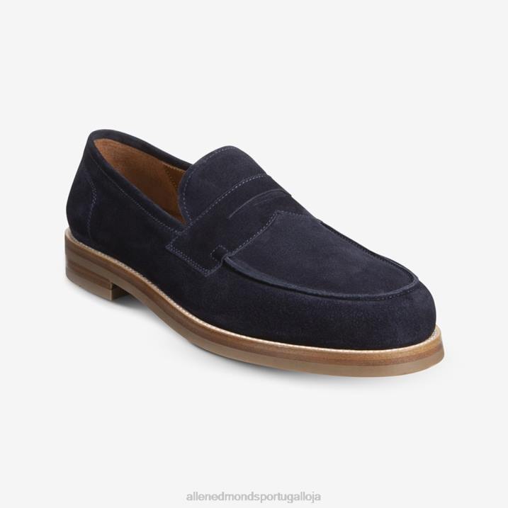 mocassim newton penny 848L384 camurça azul marinho homensAllen Edmonds