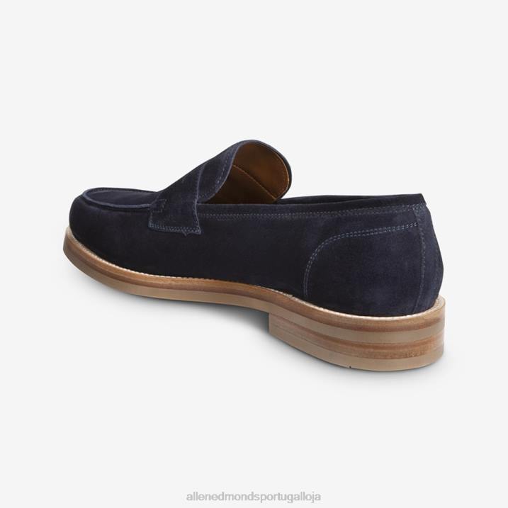 mocassim newton penny 848L384 camurça azul marinho homensAllen Edmonds