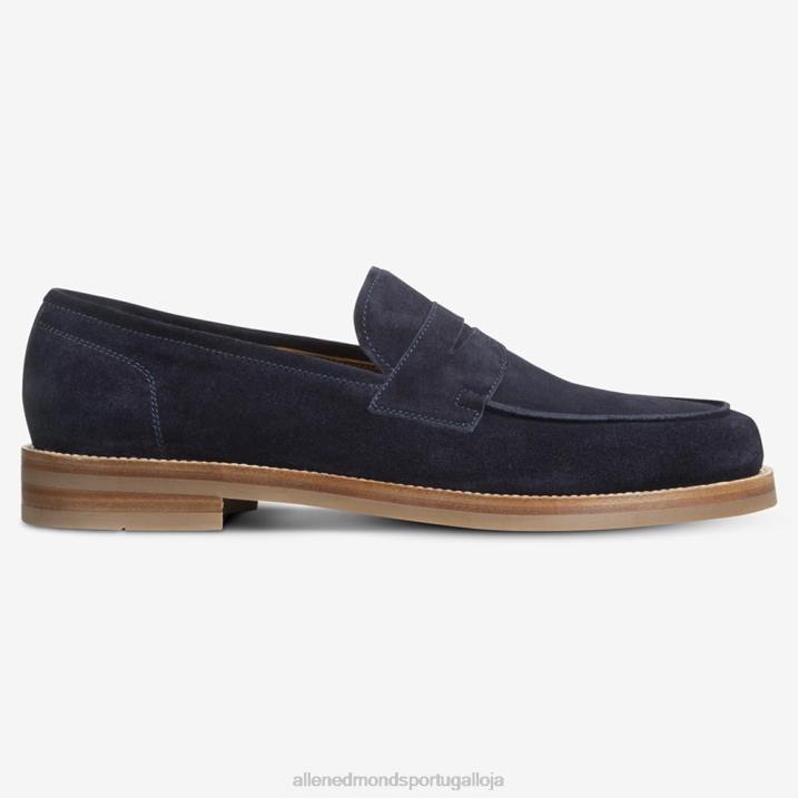 mocassim newton penny 848L384 camurça azul marinho homensAllen Edmonds